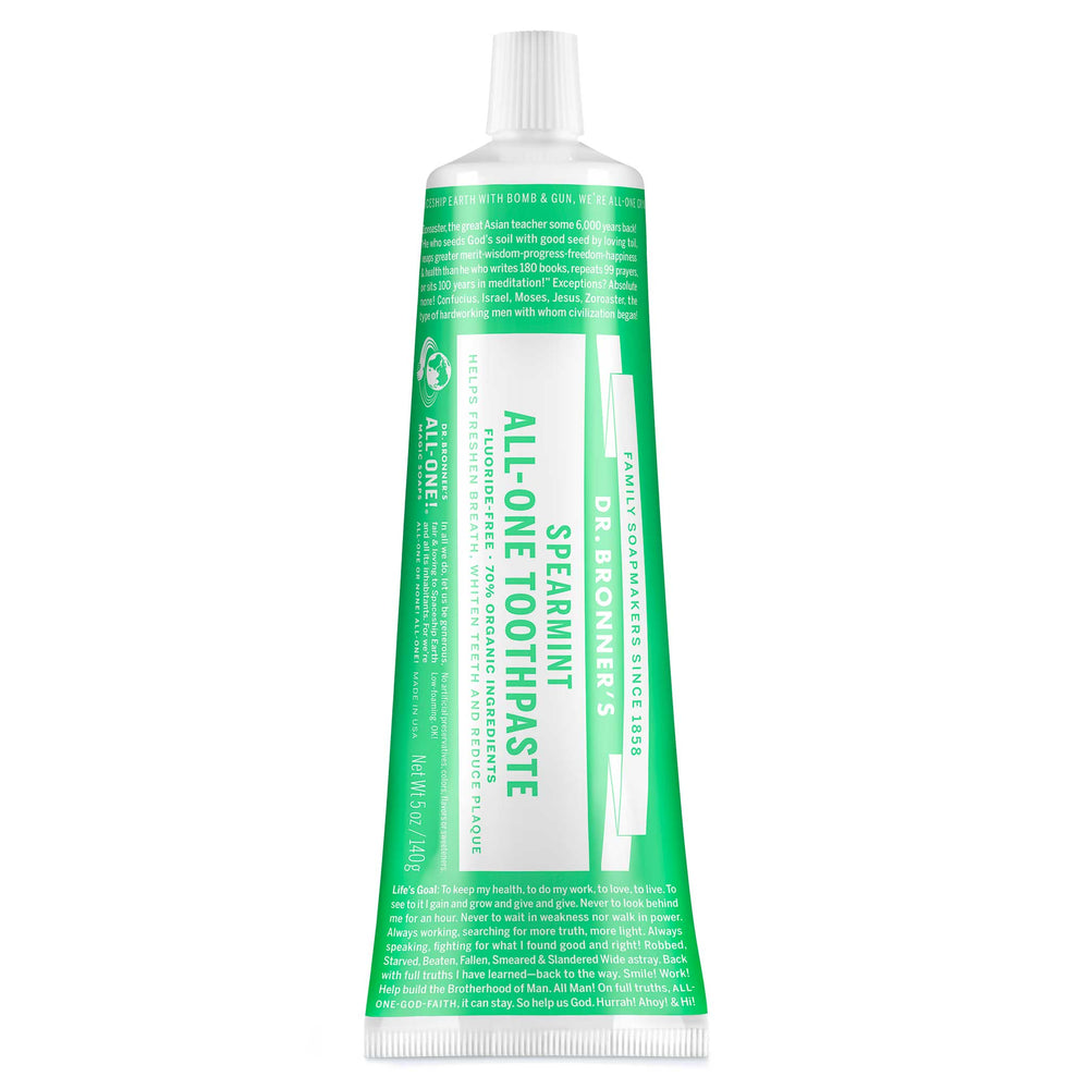 All-One Toothpaste - Spearmint by DR. BRONNER'S - Non-toxic, GO rated product free from harmful chemicals