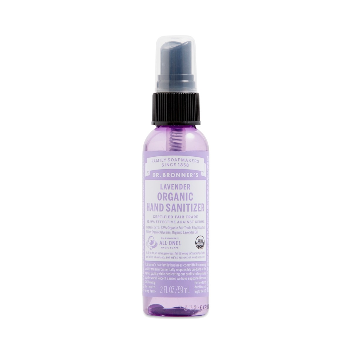 Organic Hand Sanitizer - Lavender by DR. BRONNER'S - Non-toxic, SLOW rated product free from harmful chemicals