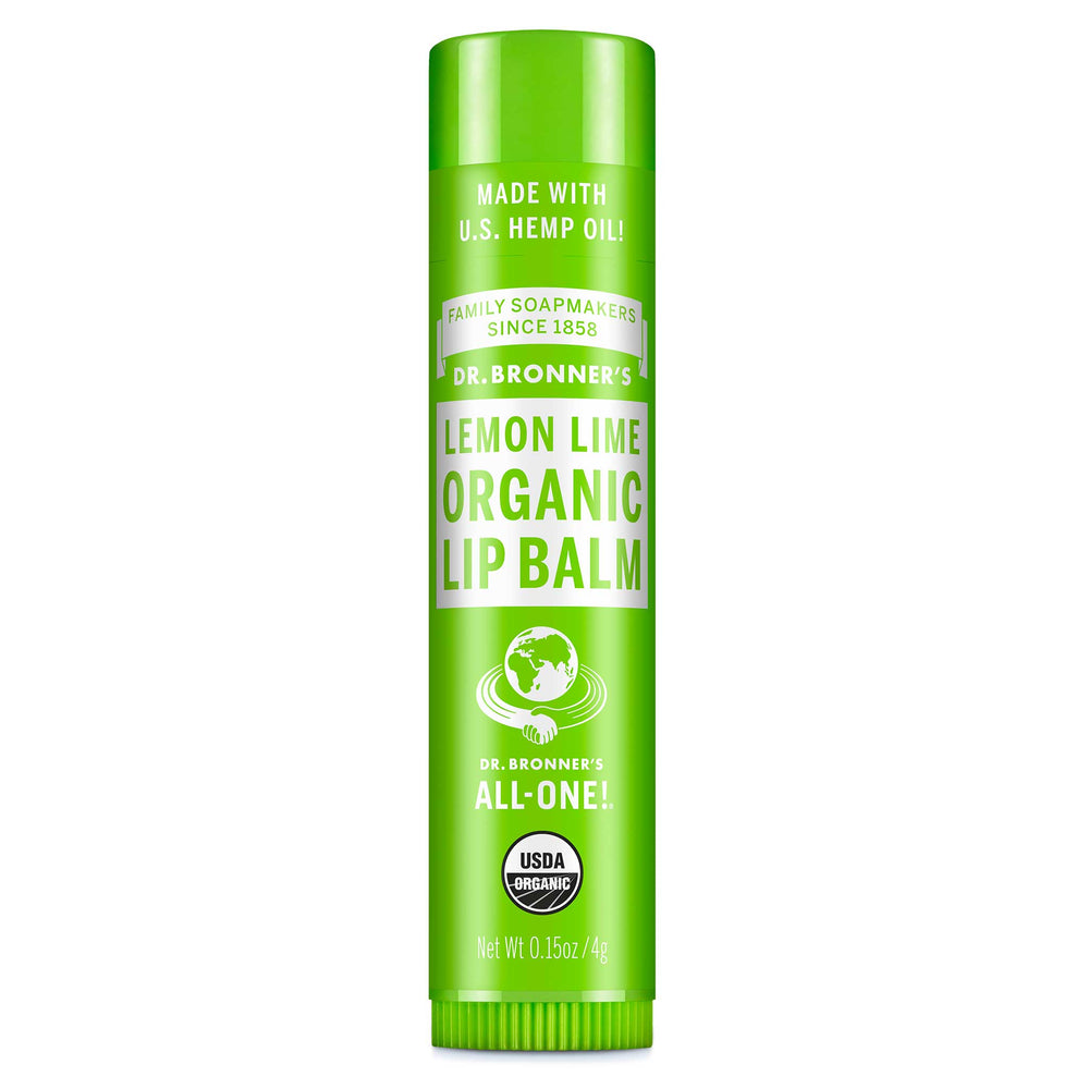 Organic Lip Balm - Lemon Lime by DR. BRONNER'S - Non-toxic, SLOW rated product free from harmful chemicals