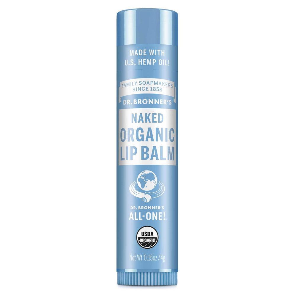 Organic Lip Balm - Naked Unscented by DR. BRONNER'S - Non-toxic Lip Balms product rated GO by Million Marker, free from BPA, phthalates, and parabens