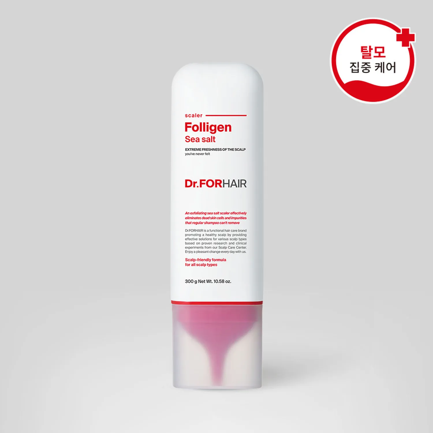Folligen Sea Salt Scaler Shampoo by Dr.FORHAIR - Non-toxic, STOP rated product free from harmful chemicals