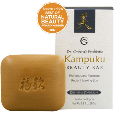 Kampuku Beauty Bar by Dr. Ohhira Probiotics - Non-toxic Soaps + Body Washes product rated GO by Million Marker, free from BPA, phthalates, and parabens