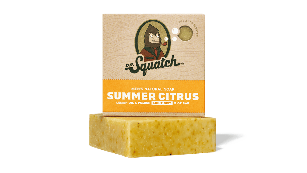 Men's Natural Bar Soap - Summer Citrus by DR. Squatch - Non-toxic, SLOW rated product free from harmful chemicals