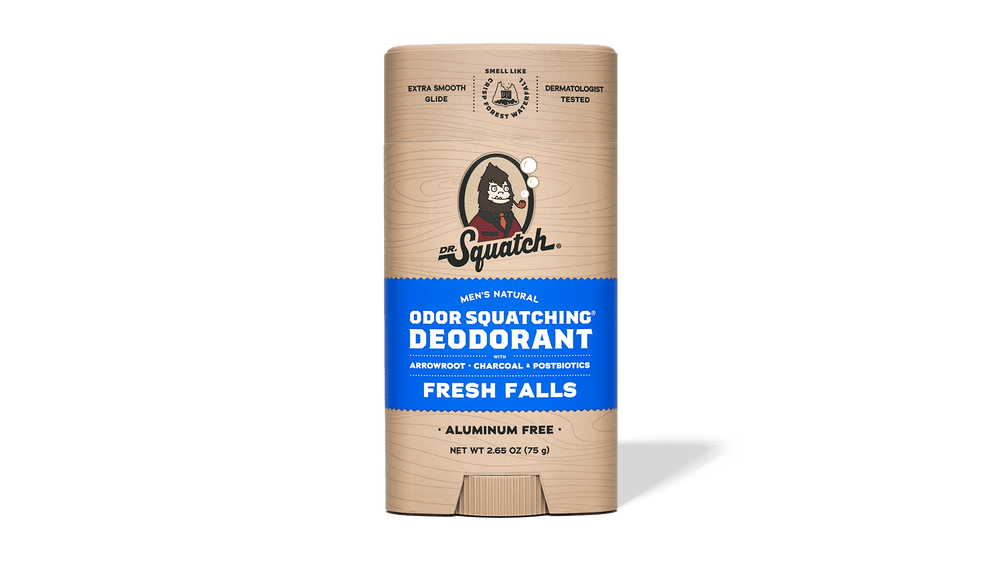 Men's Natural Odor Squatching Deodorant - Fresh Falls by DR. Squatch - Non-toxic, SLOW rated product free from harmful chemicals
