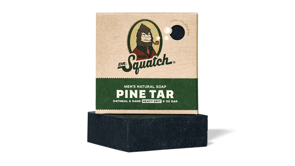 Men's Natural Soap - Pine Tar by DR. Squatch - Non-toxic, SLOW rated product free from harmful chemicals