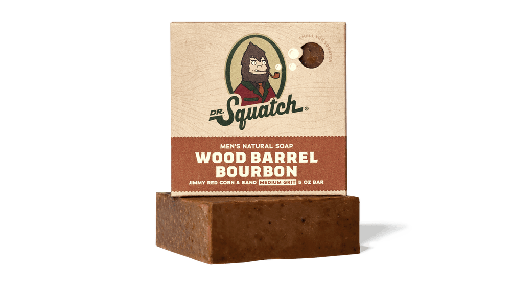 Men's Natural Soap - Wood Bourbon by DR. Squatch - Non-toxic, SLOW rated product free from harmful chemicals