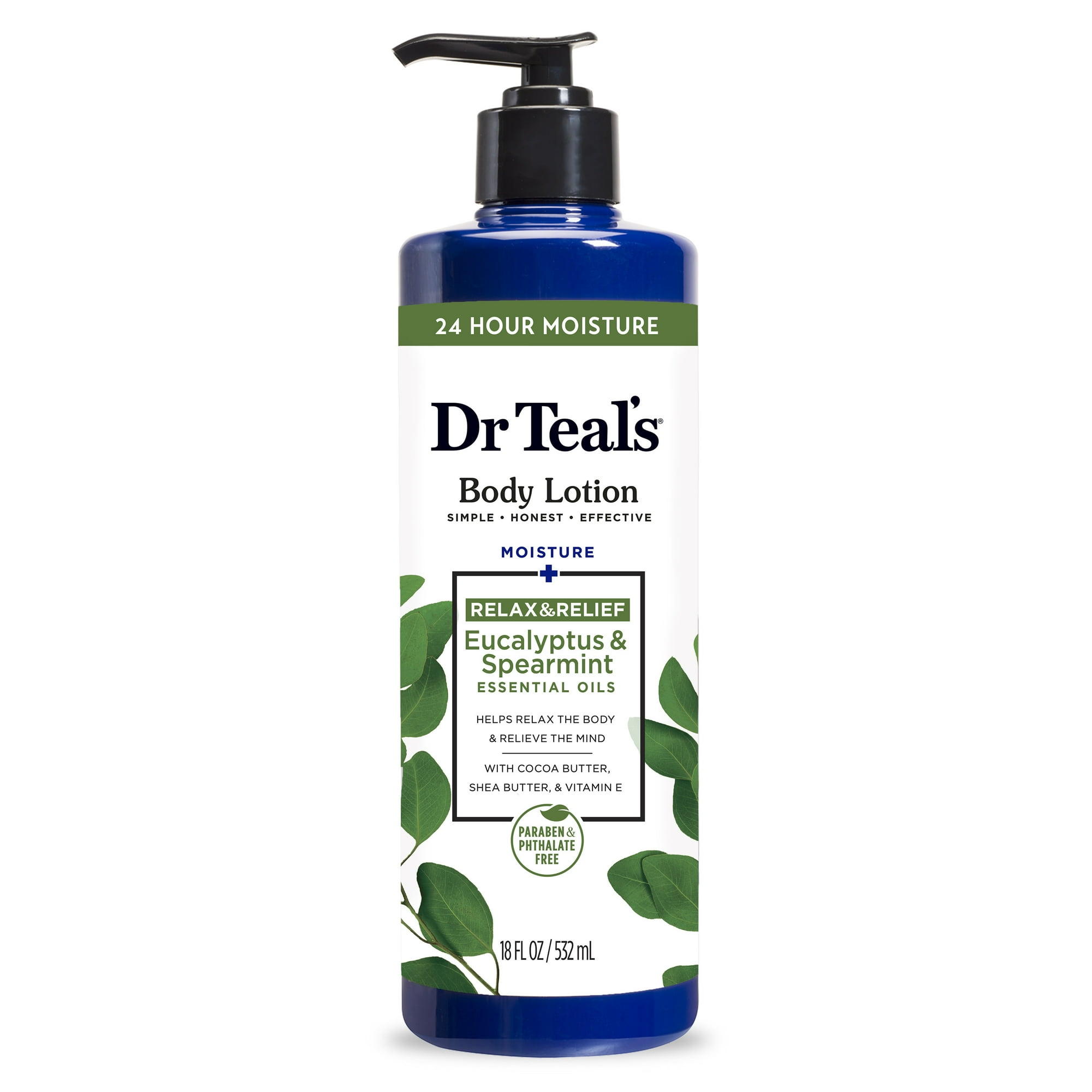 Body Lotion - Relax & Relief by Dr Teal's - Non-toxic, STOP rated product free from harmful chemicals
