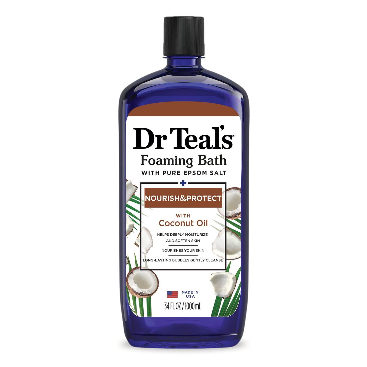 Foaming Bath - Nourish & Protect by Dr Teal's - Non-toxic, STOP rated product free from harmful chemicals