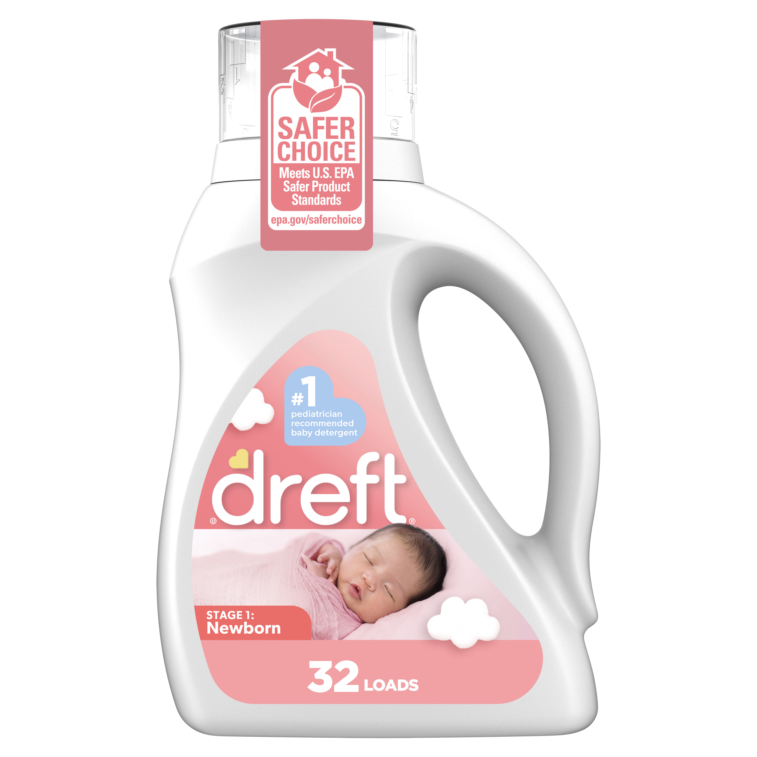 Stage 1: Newborn Baby Liquid Laundry Detergent by dreft - Non-toxic, STOP rated product free from harmful chemicals