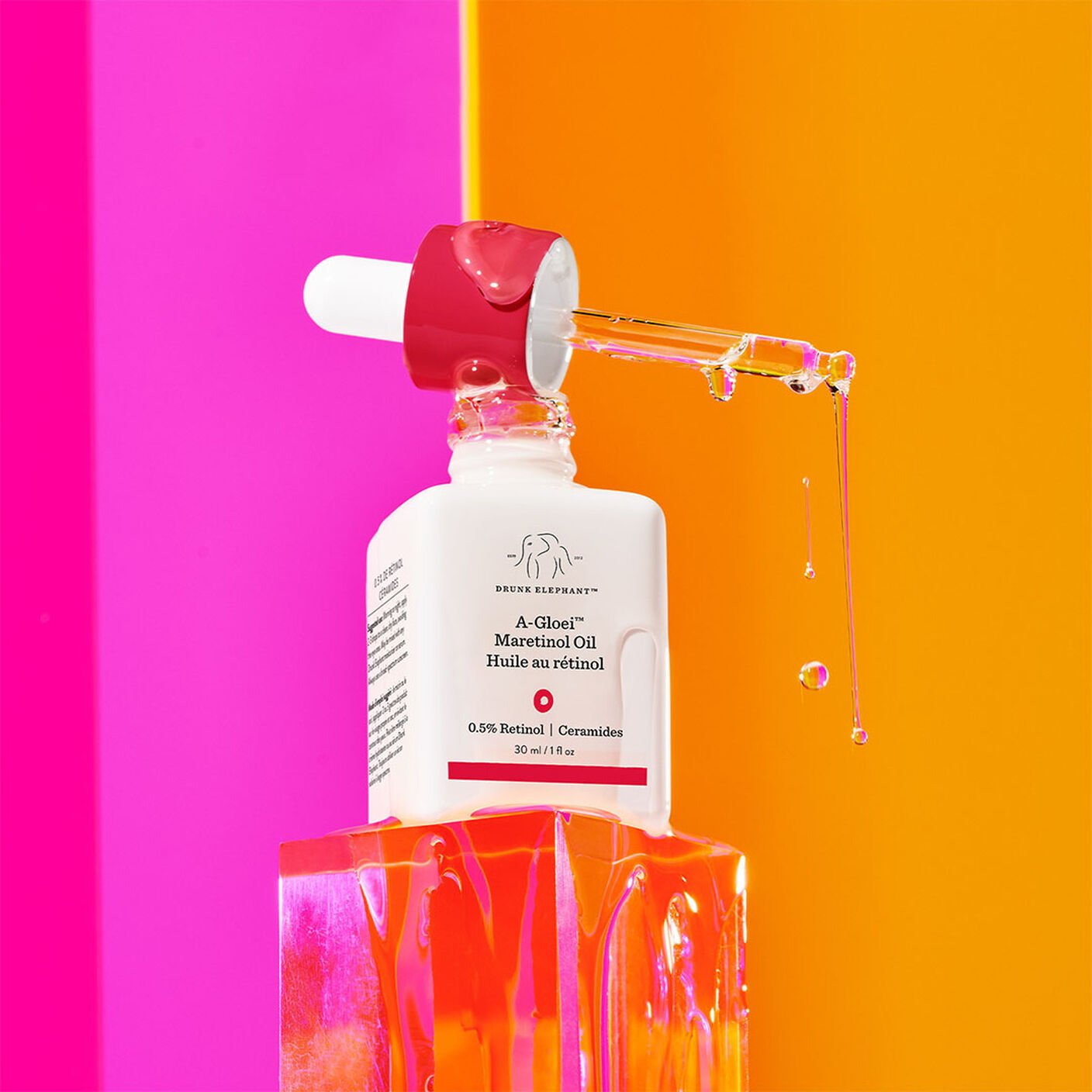 A-Gloei Marula + Retinol Oil by DRUNK ELEPHANT - Non-toxic, SLOW rated product free from harmful chemicals