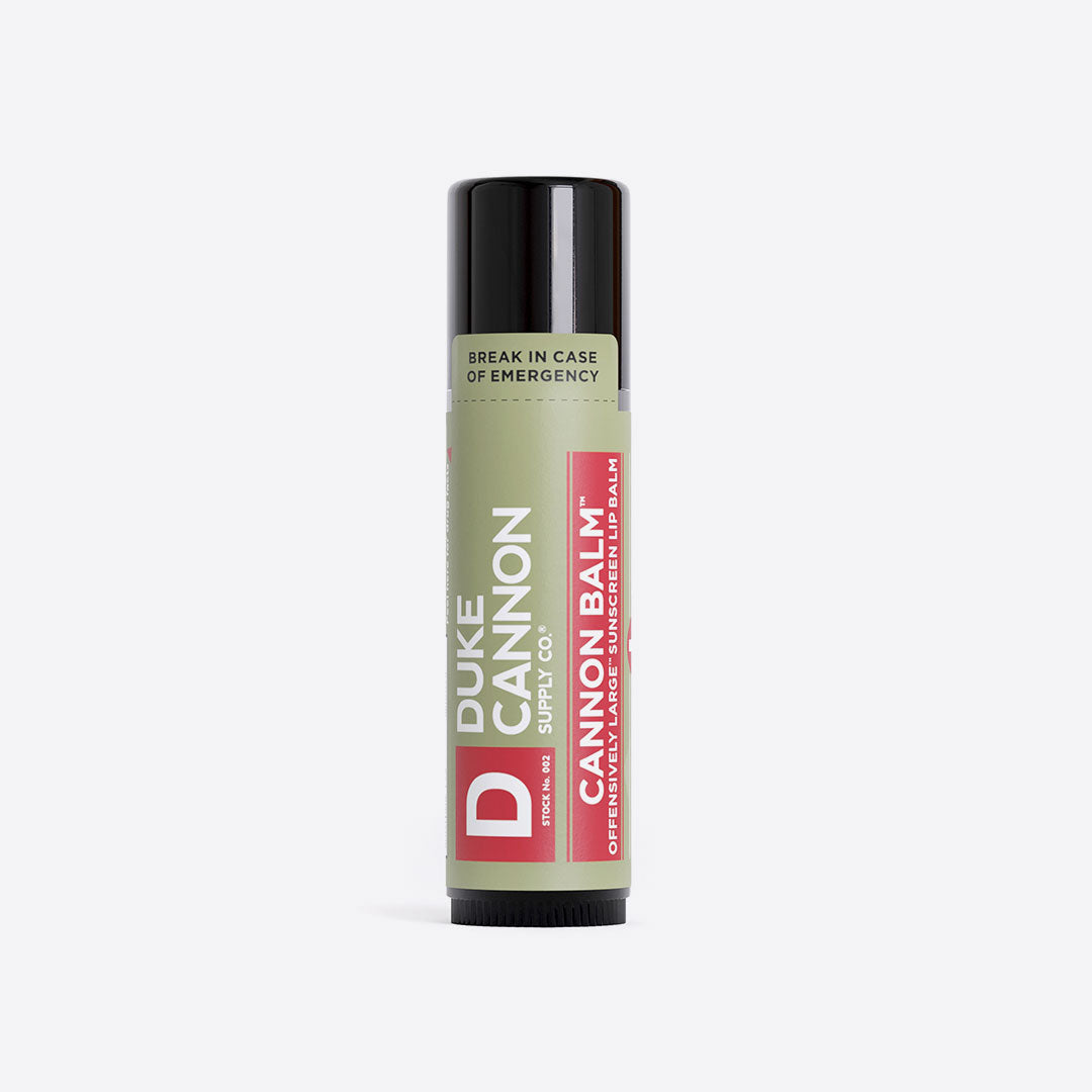 Cannon Balm Tactical Lip Balm by DUKE CANNON - Non-toxic, STOP rated product free from harmful chemicals