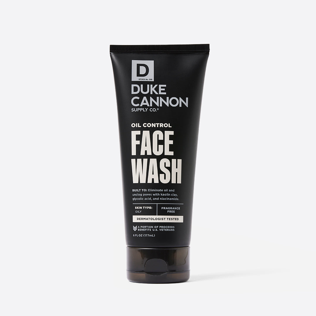 Oil Control Face Wash by DUKE CANNON - Non-toxic, SLOW rated product free from harmful chemicals