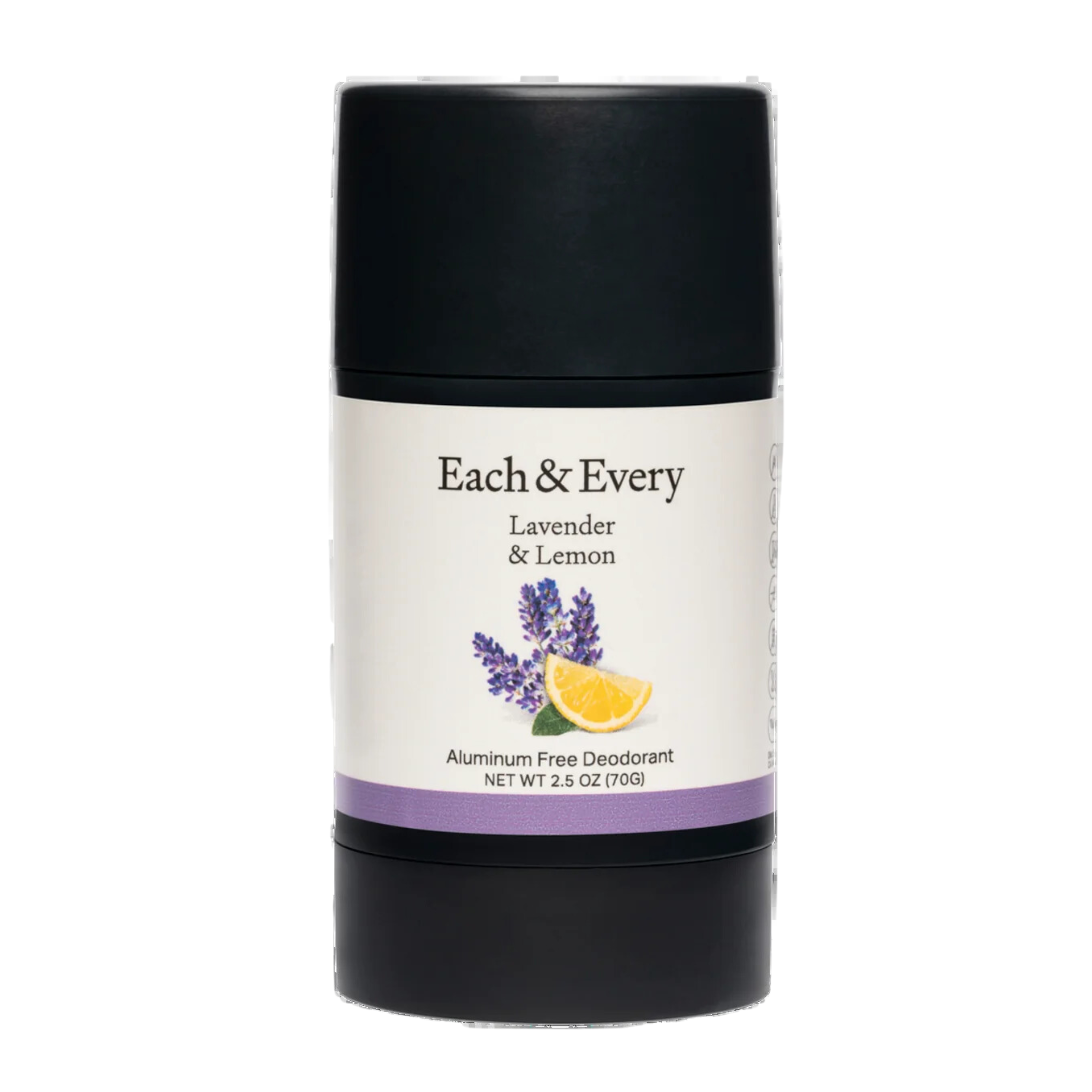 Natural Deodorant - Lavender & Lemon by Each & Every - Non-toxic, SLOW rated product free from harmful chemicals