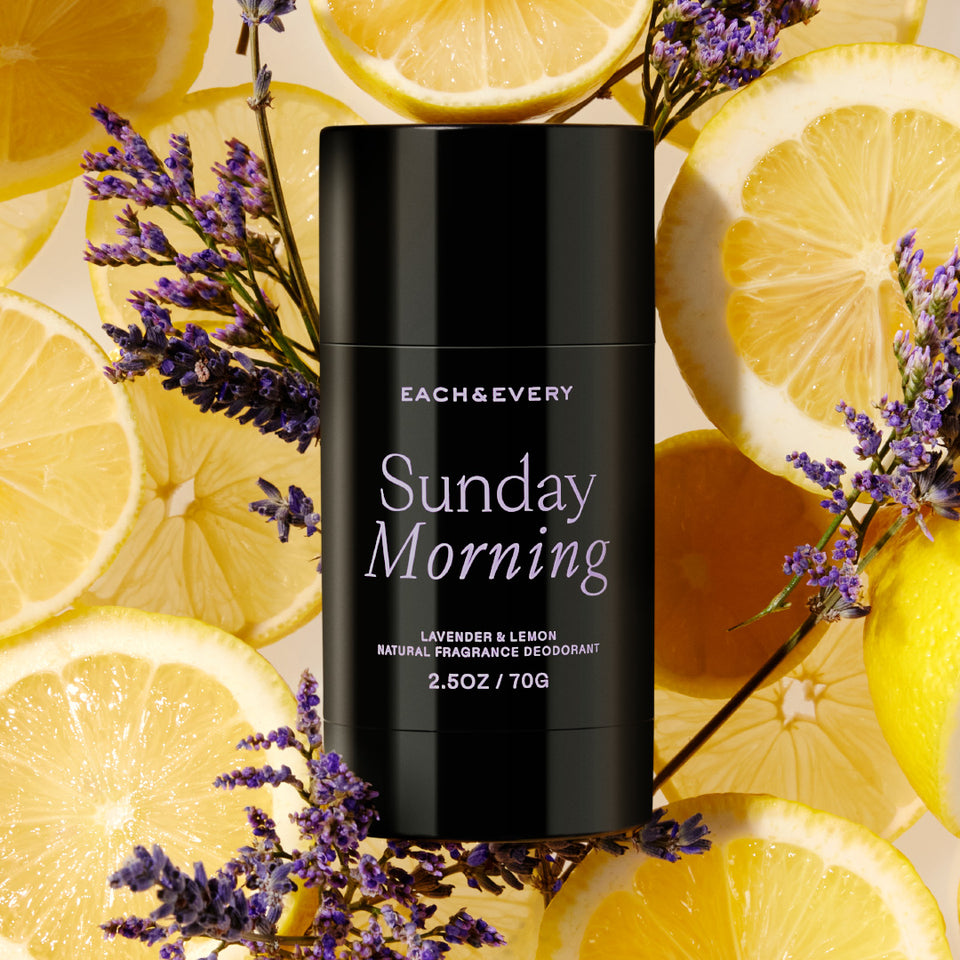 Natural Fragrance Deodorant - Sunday Morning by EACH & EVERY - Non-toxic, SLOW rated product free from harmful chemicals