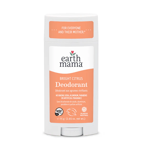 Bright Citrus Deodorant by Earth Mama - Non-toxic, GO rated product free from harmful chemicals