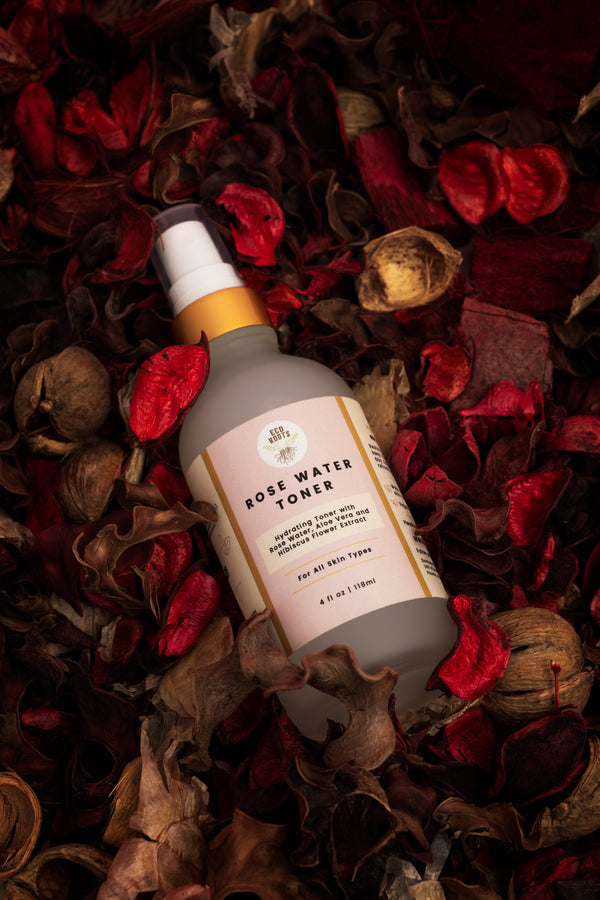 Rose Water Toner by ECO ROOTS - Non-toxic Facial Care product rated GO by Million Marker, free from BPA, phthalates, and parabens