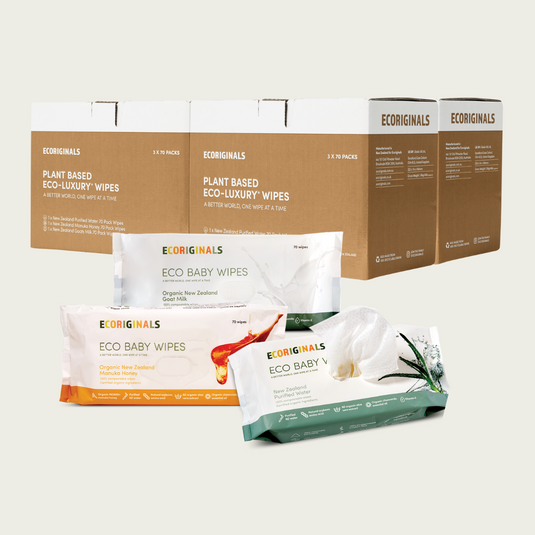 Eco Baby Wipes - Organic New Zealand Oat Milk by ECORIGINALS - Non-toxic Baby Diapers, Diaper Creams + Wipes product rated SLOW by Million Marker, free from BPA, phthalates, and parabens