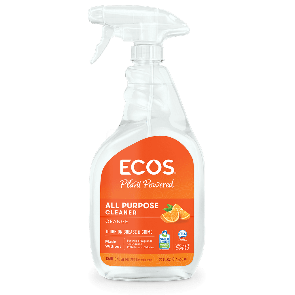 All-Purpose Cleaner - Orange by ECOS - Non-toxic Household Cleaning Products product rated GO by Million Marker, free from BPA, phthalates, and parabens