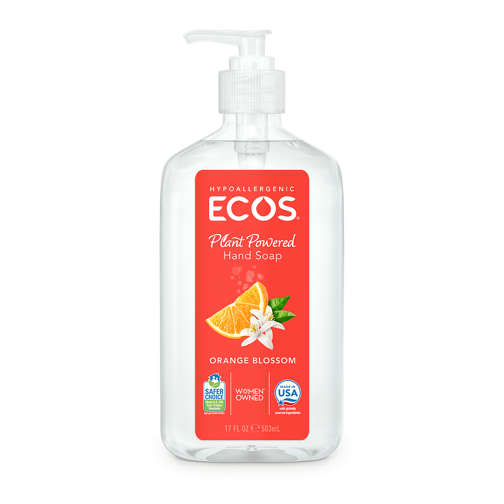 Plant Powder Hand Soap - Orange Blossom by ECOS - Non-toxic, SLOW rated product free from harmful chemicals