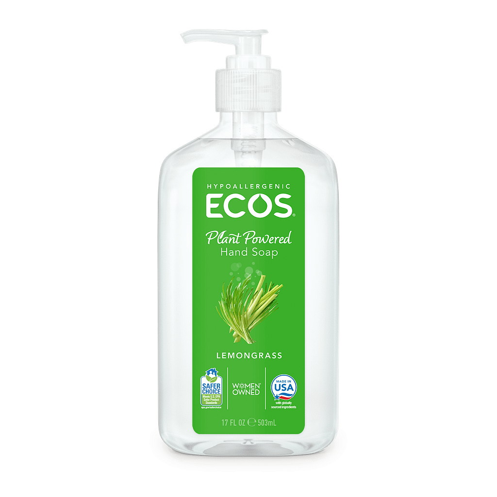 Plant Powered Hand Soap - Lemongrass by ECOS - Non-toxic, SLOW rated product free from harmful chemicals
