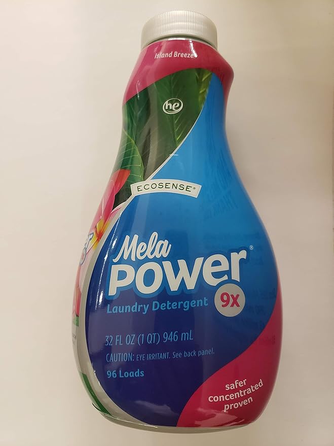Mela Power Laundry Detergent - Island Breeze by ECOSENSE - Non-toxic, STOP rated product free from harmful chemicals