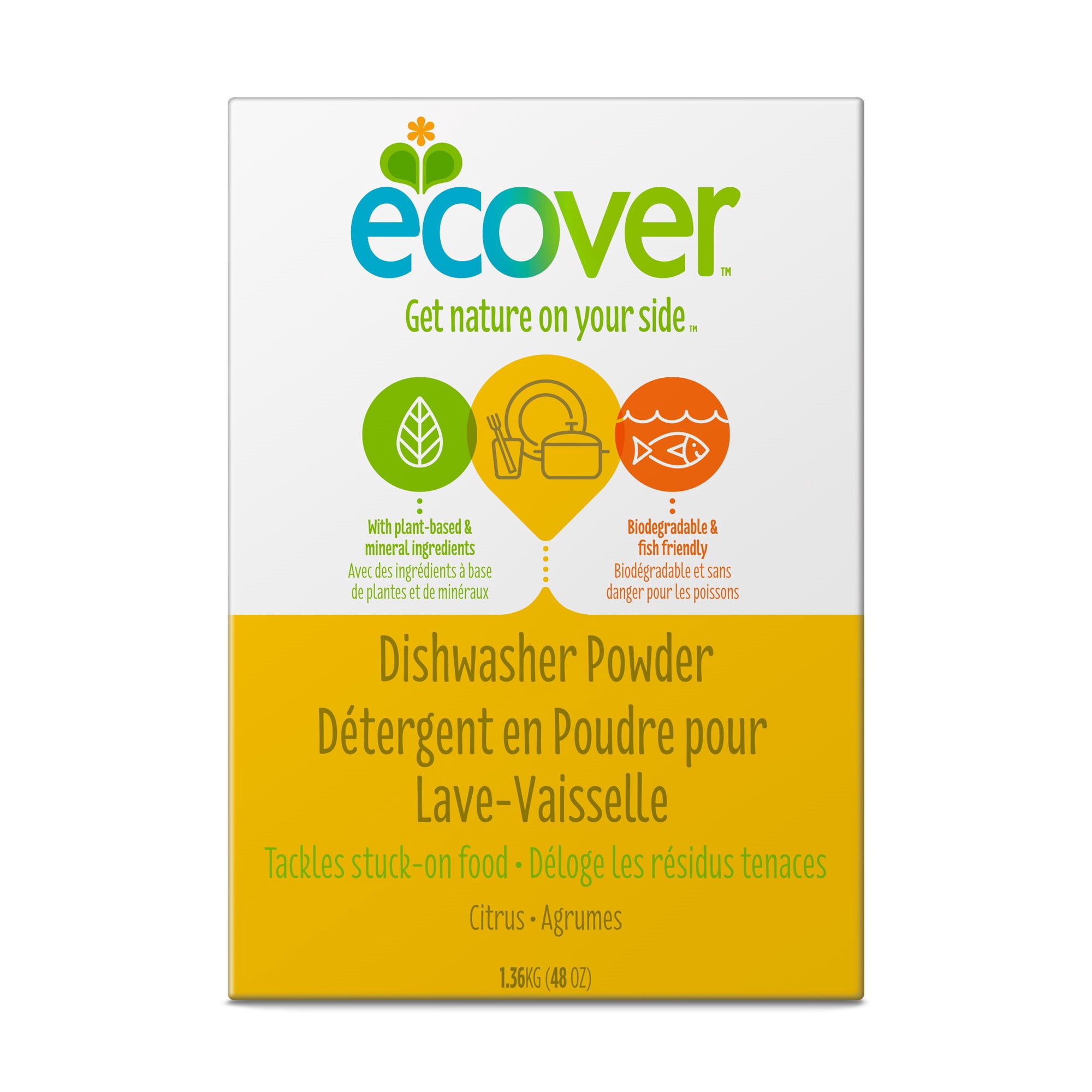 Dishwasher Powder – Citrus by ecover - Non-toxic, STOP rated product free from harmful chemicals