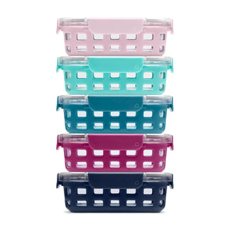 Ello Duraglass 3.4 Cup Meal Prep - 5 piece set by Ello - Non-toxic, GO rated product free from harmful chemicals