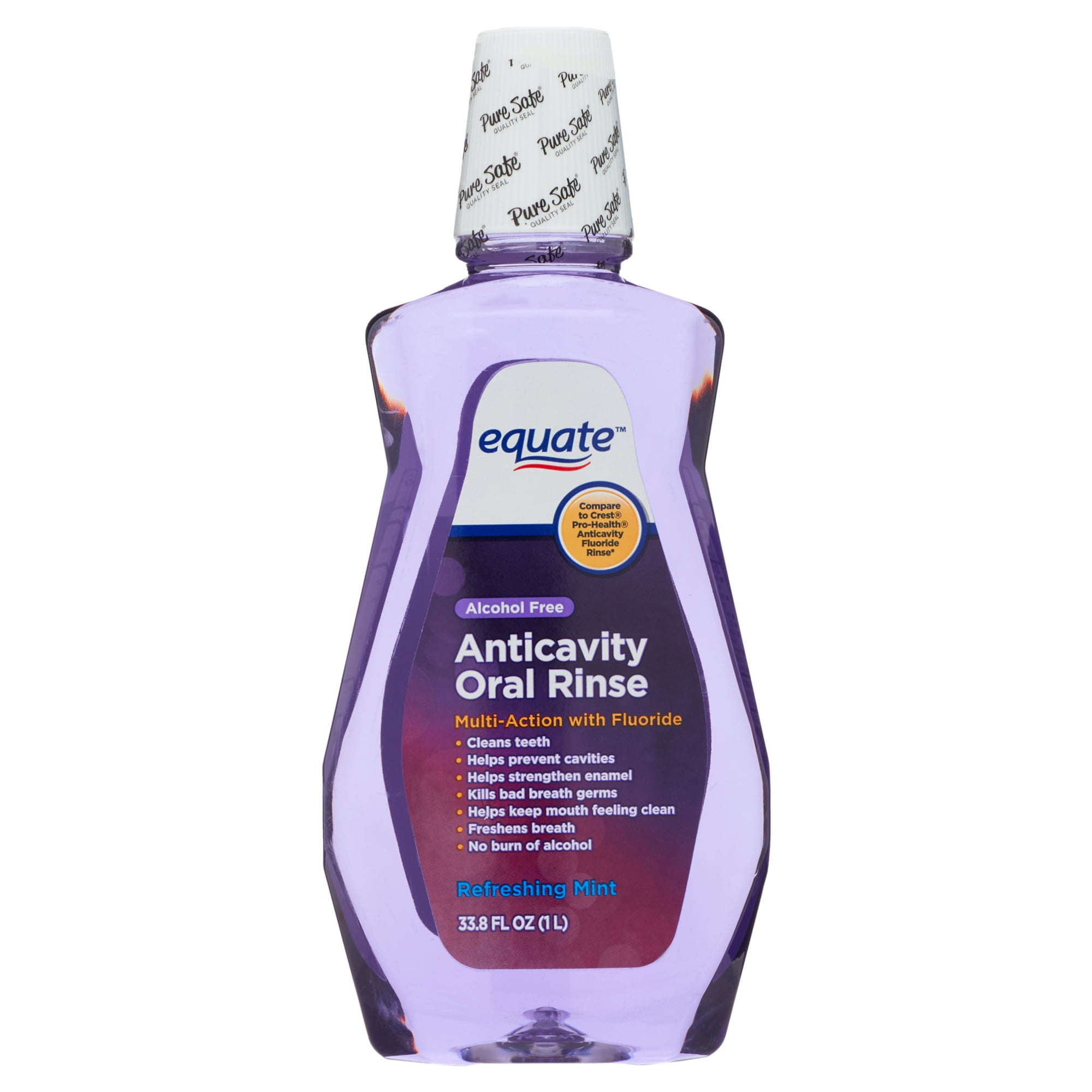 Alcohol-Free Anticavity Oral Rinse – Refreshing Mint by equate - Non-toxic, STOP rated product free from harmful chemicals