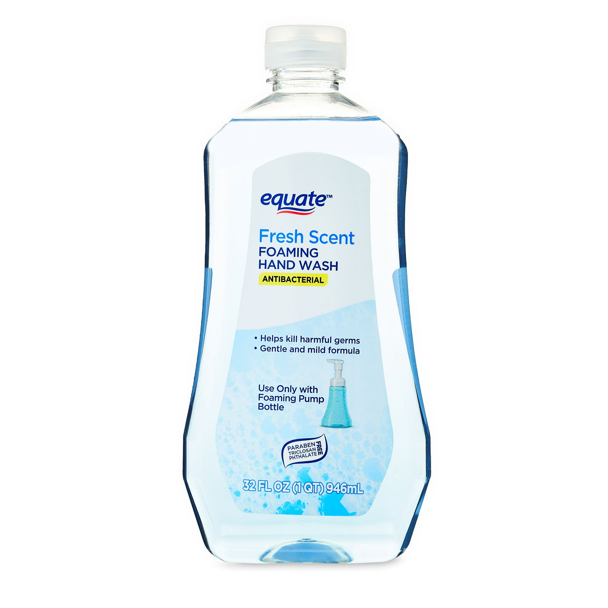 Antibacterial Foaming Hand Wash – Fresh Scent by equate - Non-toxic Soaps + Body Washes product rated STOP by Million Marker, free from BPA, phthalates, and parabens