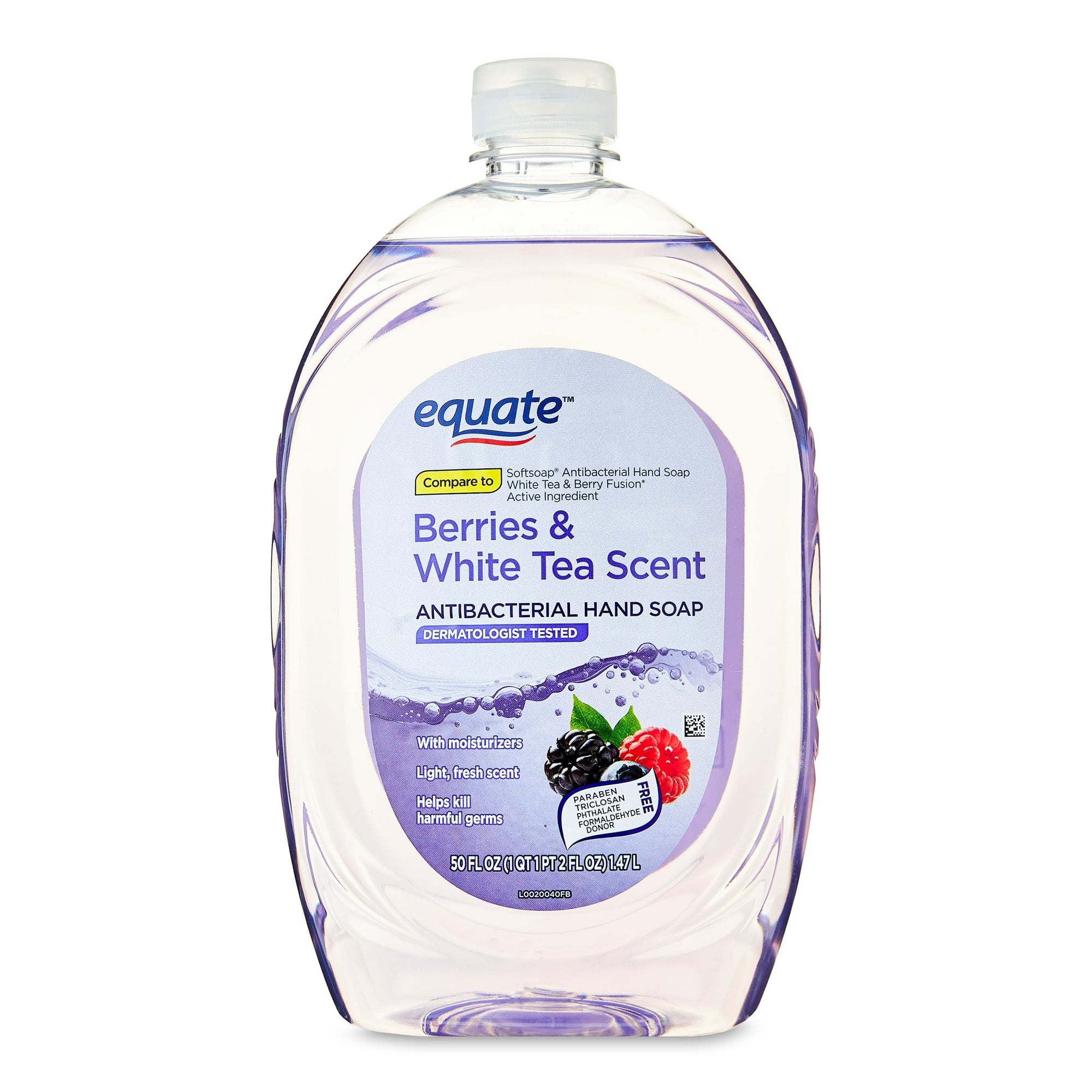 Antibacterial Hand Soap – Berries & White Tea Scent by equate - Non-toxic Soaps + Body Washes product rated STOP by Million Marker, free from BPA, phthalates, and parabens