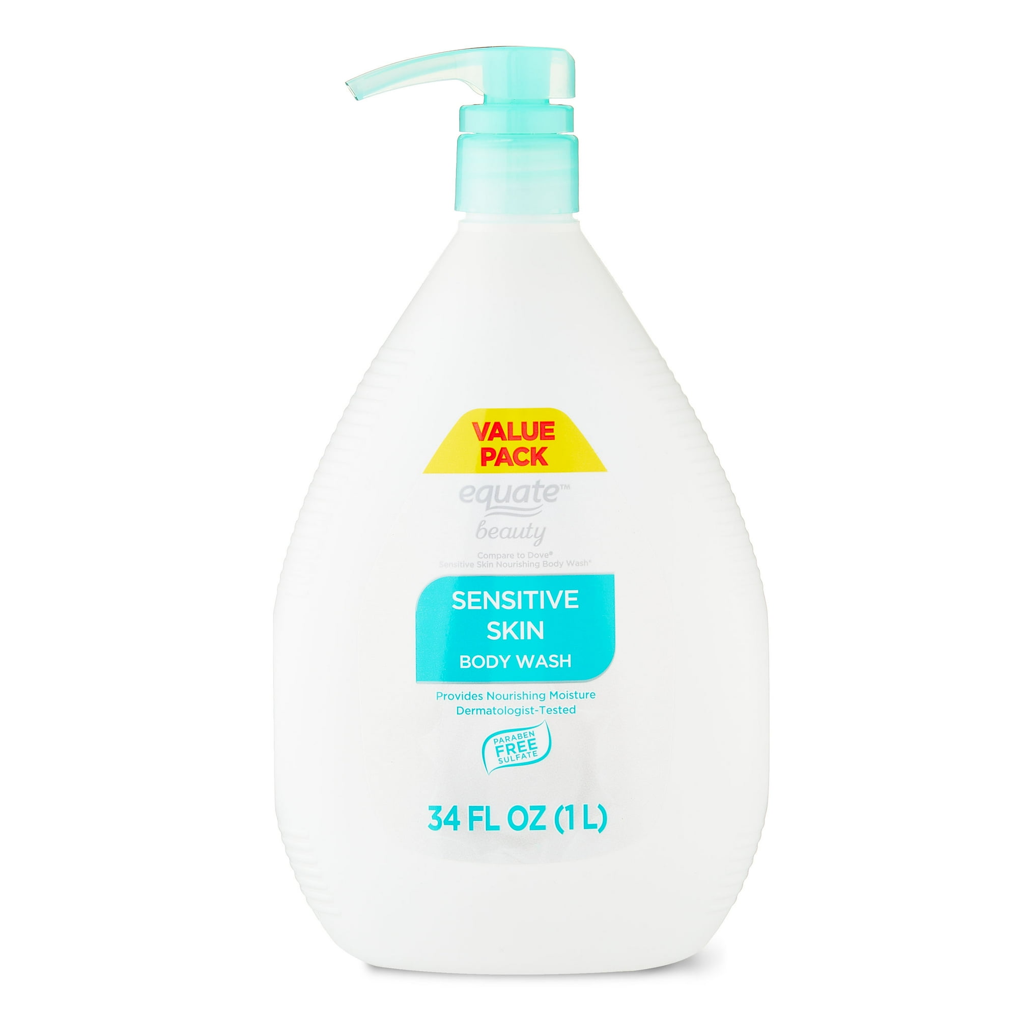Beauty Sensitive Skin Body Wash by equate - Non-toxic Soaps + Body Washes product rated STOP by Million Marker, free from BPA, phthalates, and parabens