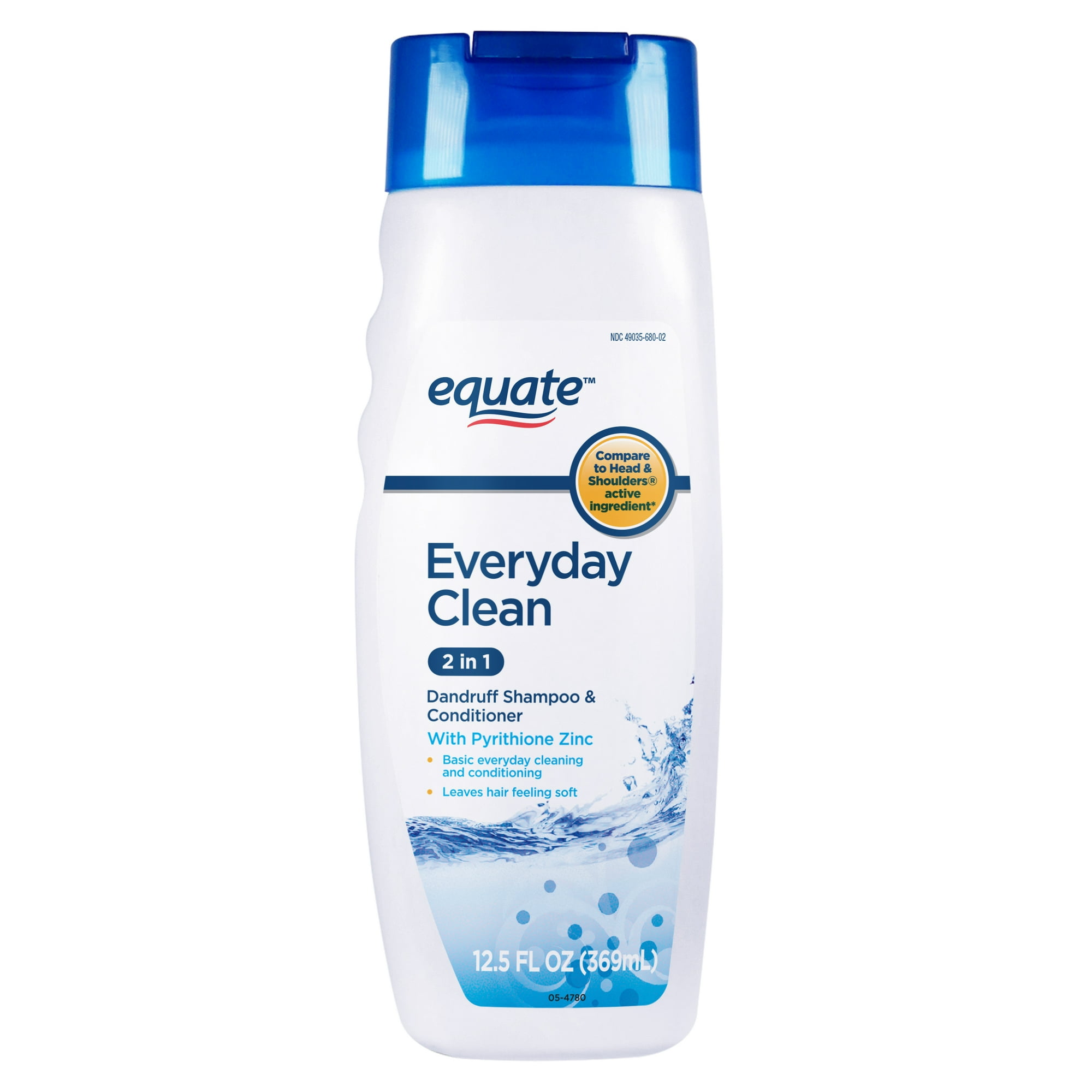 Everyday Clean 2-in-1 Dandruff Shampoo And Conditioner by equate - Non-toxic, STOP rated product free from harmful chemicals