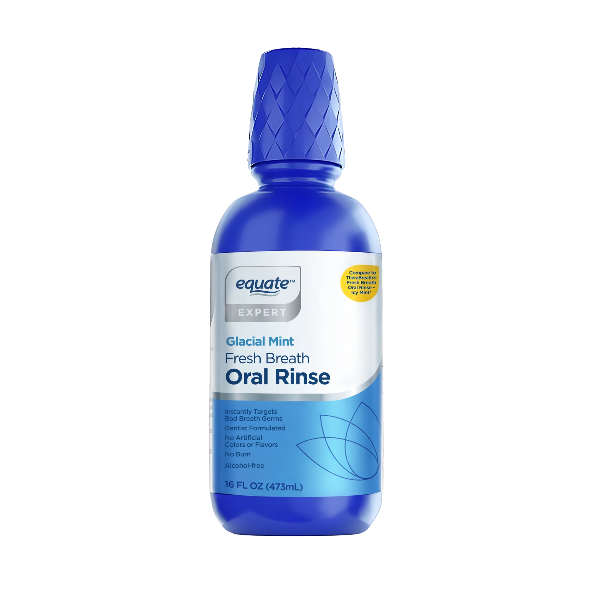 Fresh Breath Oral Rinse – Glacial Mint by equate - Non-toxic, STOP rated product free from harmful chemicals