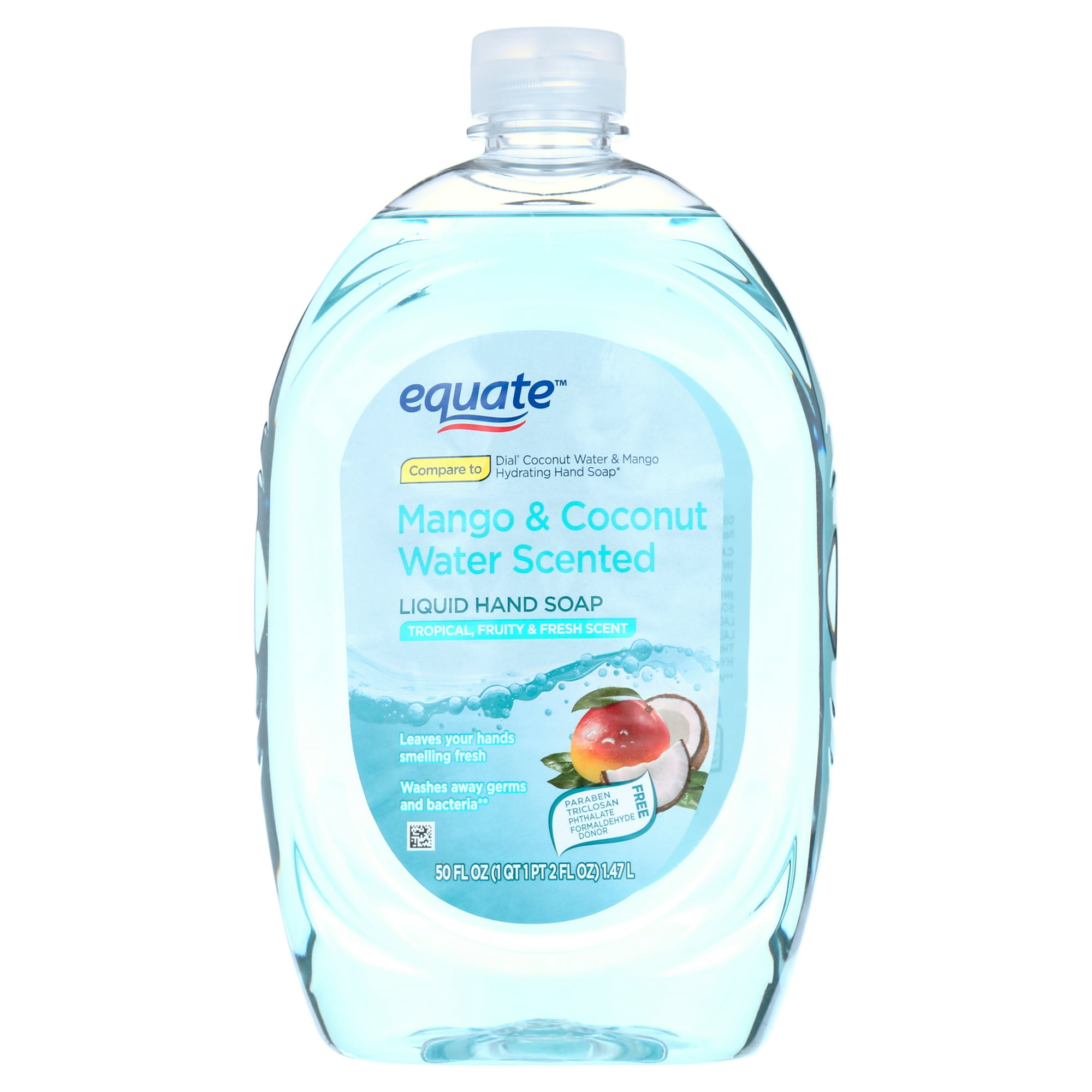 Liquid Hand Soap – Mango & Coconut Water Scented by equate - Non-toxic Soaps + Body Washes product rated STOP by Million Marker, free from BPA, phthalates, and parabens
