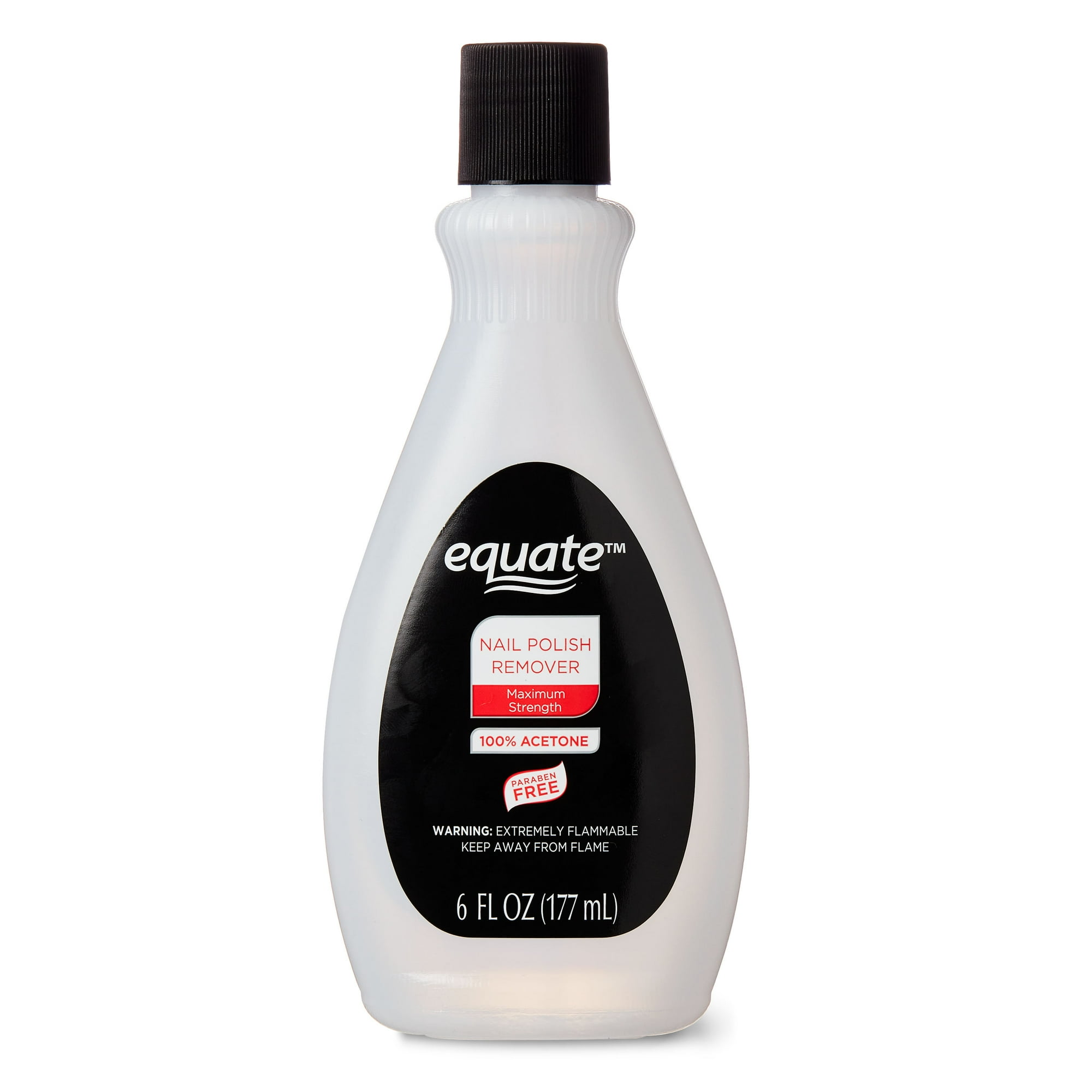 Maximum Strength 100% Acetone Nail Polish Remover by equate - Non-toxic, STOP rated product free from harmful chemicals