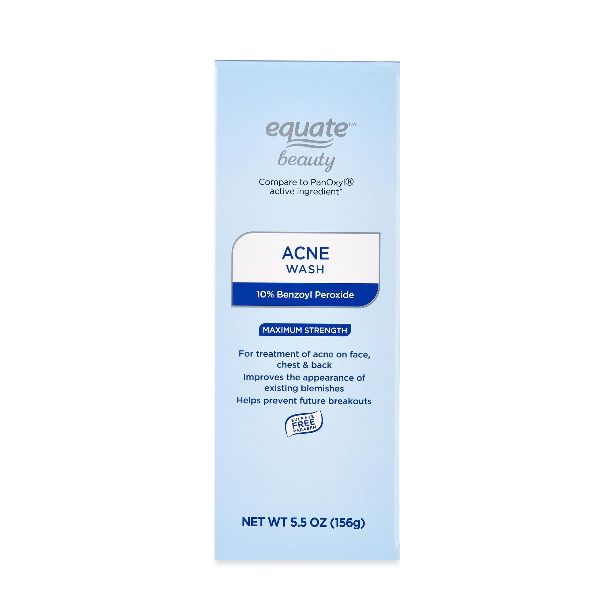 Maximum Strength Acne Wash by equate - Non-toxic Facial Care product rated STOP by Million Marker, free from BPA, phthalates, and parabens