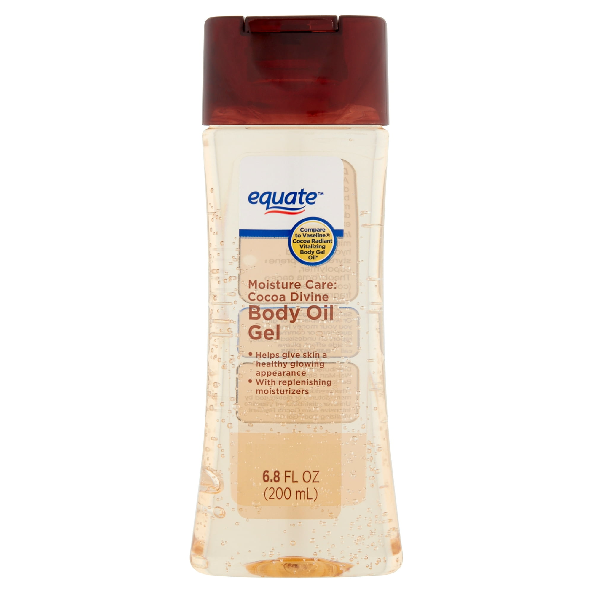 Moisture Care Cocoa Divine Body Oil Gel by equate - Non-toxic Body Oils, Butters + Lotions product rated STOP by Million Marker, free from BPA, phthalates, and parabens