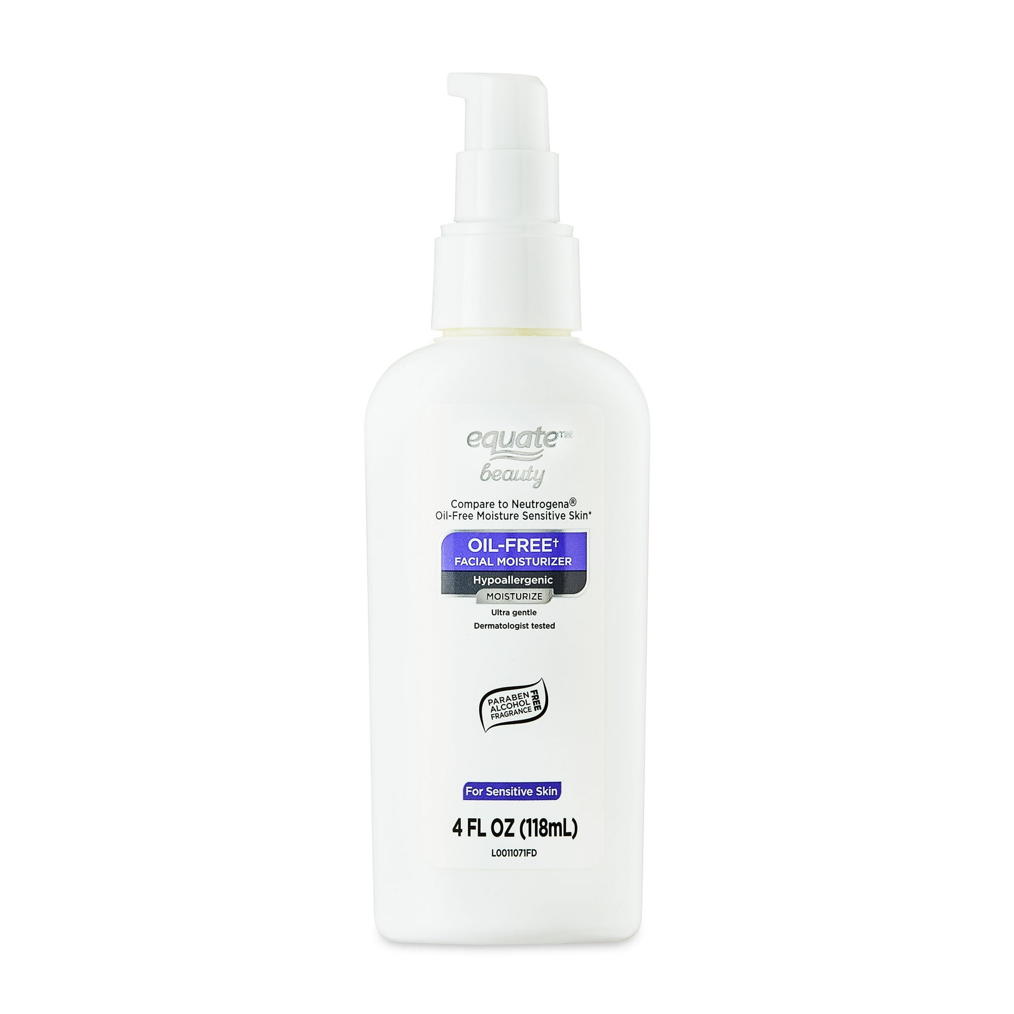Oil-Free Facial Moisturizer – Hypoallergenic by equate - Non-toxic Facial Care product rated STOP by Million Marker, free from BPA, phthalates, and parabens