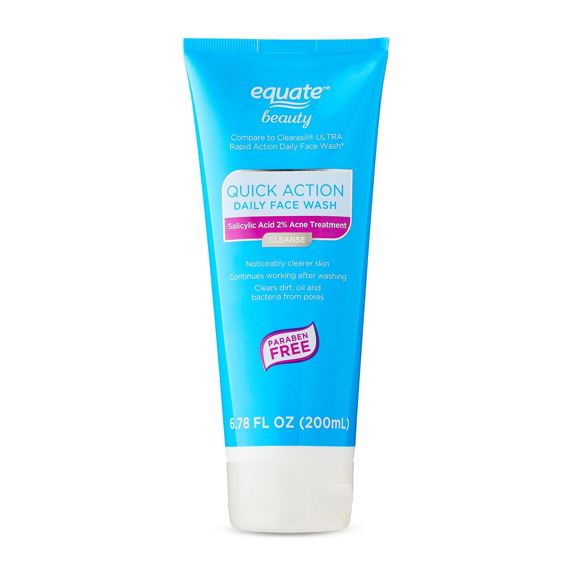 Quick Action Daily Face Wash by equate - Non-toxic Facial Care product rated STOP by Million Marker, free from BPA, phthalates, and parabens
