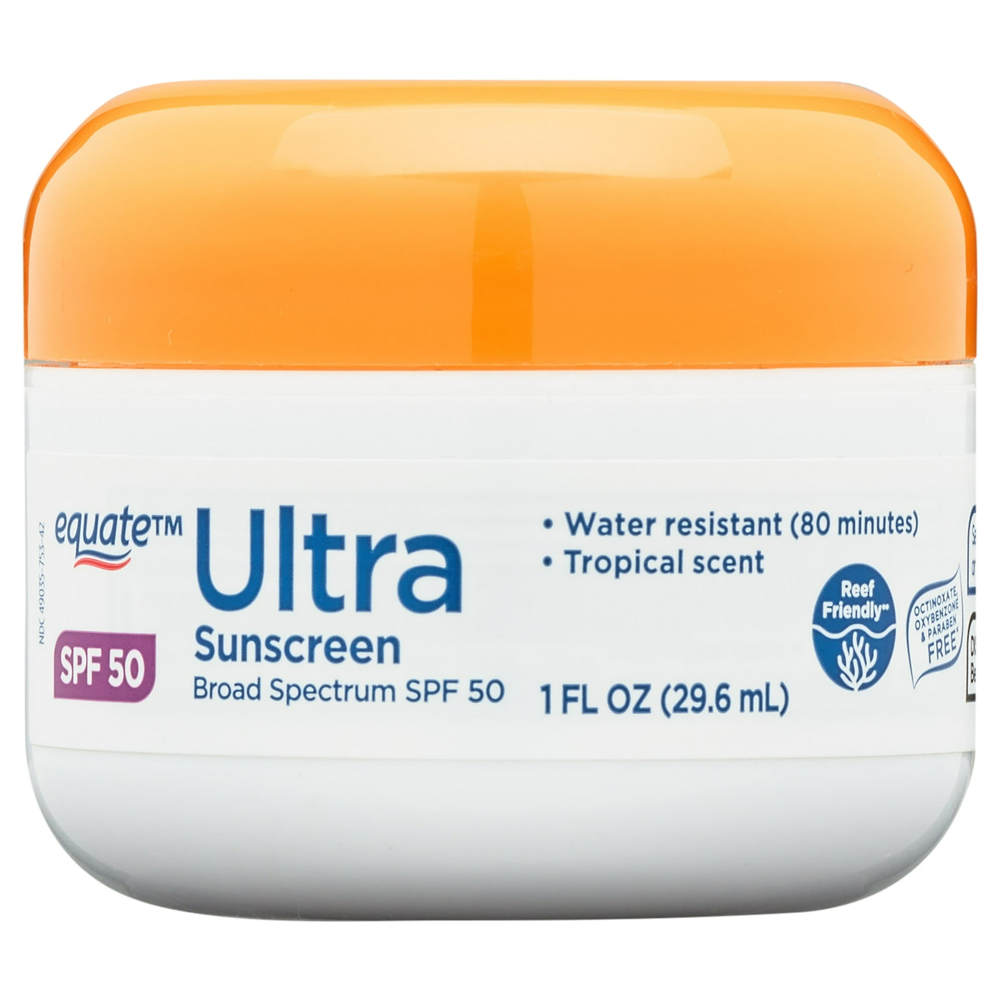 Ultra Sunscreen SPF 50 – Tropical Scent by equate - Non-toxic, STOP rated product free from harmful chemicals