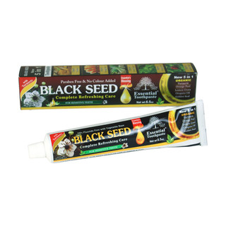 Black Seed Toothpaste by Essential Palace - Non-toxic Oral Care product rated STOP by Million Marker, free from BPA, phthalates, and parabens