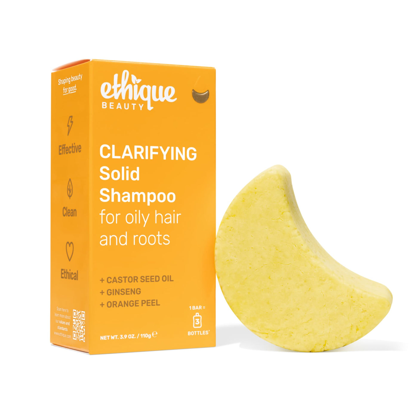 Clarifying Shampoo Bar by ethique BEAUTY - Non-toxic, SLOW rated product free from harmful chemicals