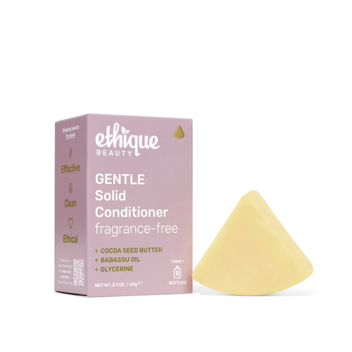 Gentle Conditioner Bar- Fragrance-free by ethique BEAUTY - Non-toxic, GO rated product free from harmful chemicals