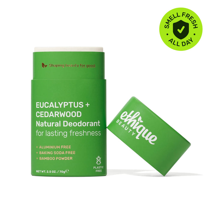 Natural Deodorant - Eucalyptus + Cedarwood by ethique BEAUTY - Non-toxic, SLOW rated product free from harmful chemicals