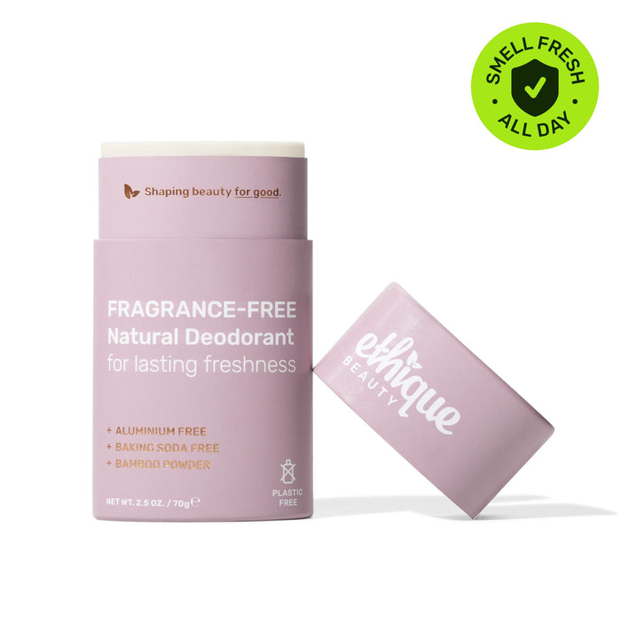 Natural Deodorant - Fragrance-free by ethique BEAUTY - Non-toxic, GO rated product free from harmful chemicals
