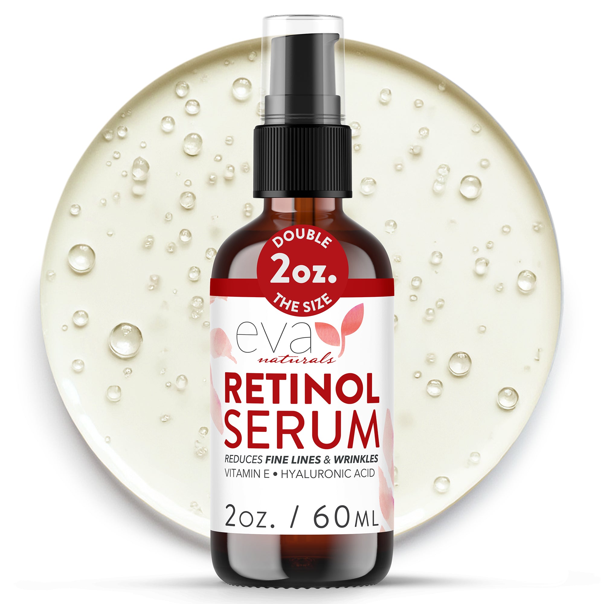 Retinol Serum by eva naturals - Non-toxic Facial Care product rated SLOW by Million Marker, free from BPA, phthalates, and parabens