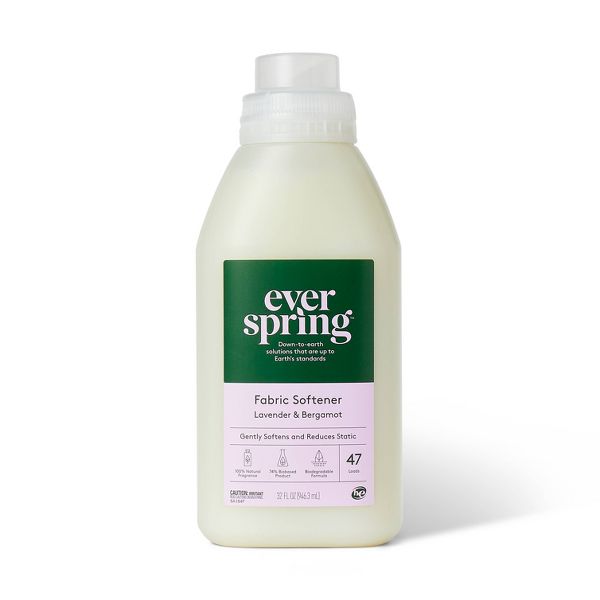 Fabric Softener - Lavender & Bergamot by everspring - Non-toxic Laundry product rated SLOW by Million Marker, free from BPA, phthalates, and parabens