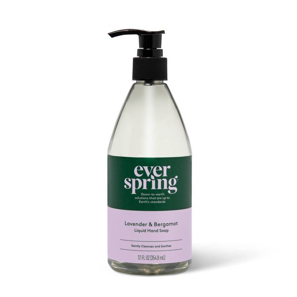 Liquid Hand Soap - Lavender & Bergamot by everspring - Non-toxic, SLOW rated product free from harmful chemicals