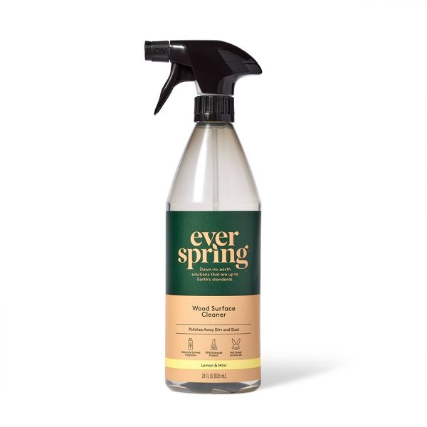 Wood Surface Cleaner Lemon & Mint by everspring - Non-toxic, STOP rated product free from harmful chemicals