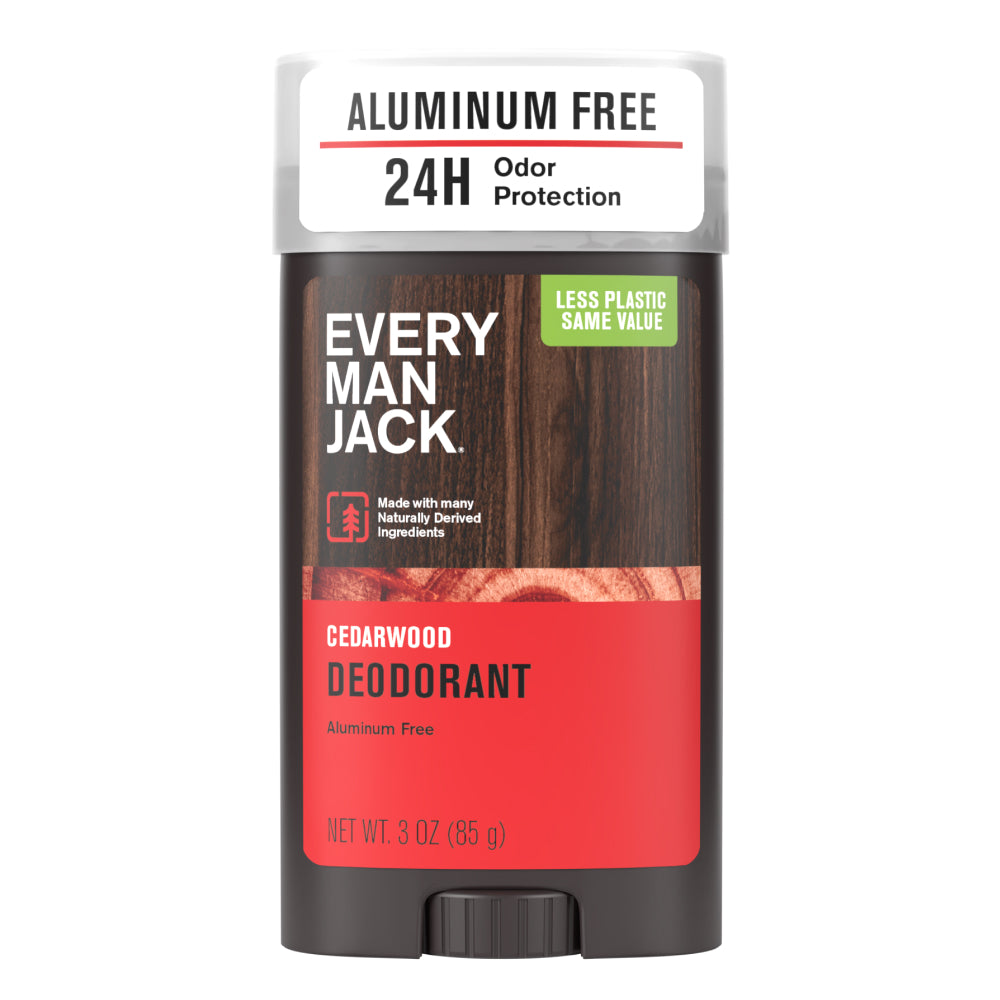 Aluminum Free Deodorant – Cedarwood by EVERY MAN JACK - Non-toxic, STOP rated product free from harmful chemicals